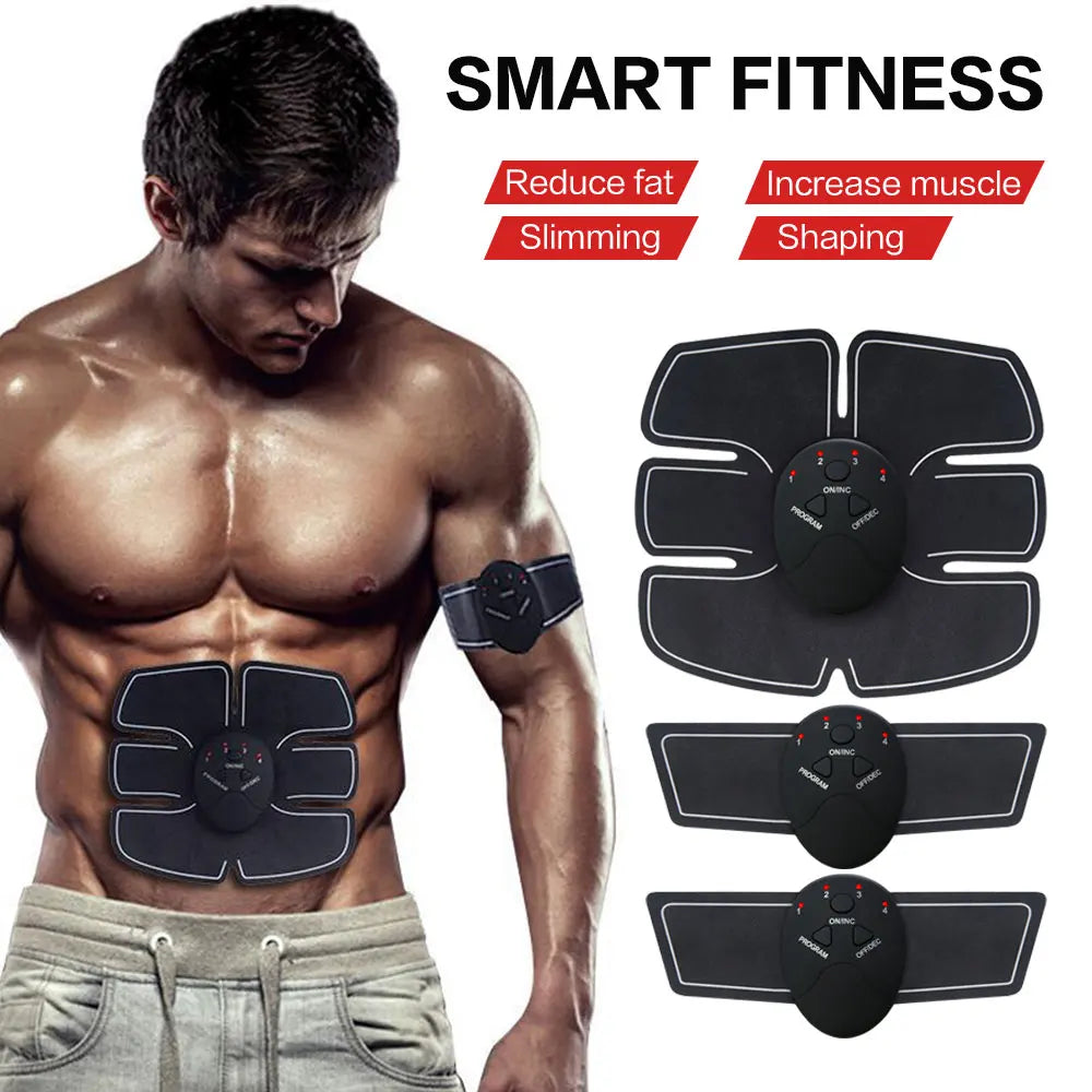 Wireless Muscle Stimulator EMS ABS Stimulation Massager Pad Body Slimming Trainer Machine Abd Exerciser Pads without Controller