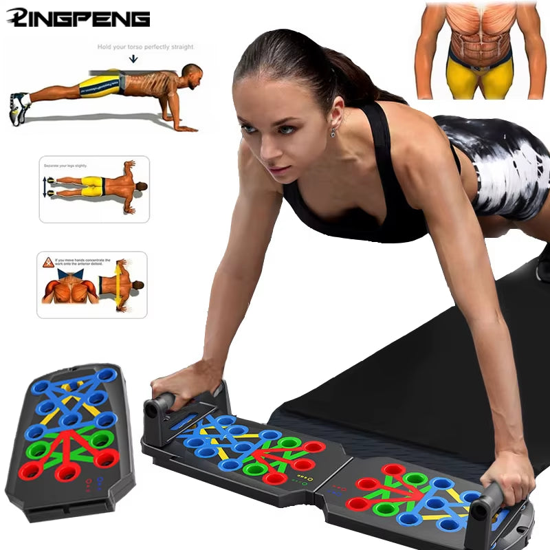 Folding Push-Up Board Support Muscle Exercise Multifunctional Table Portable Fitness Equipment Abdominal Enhancement Support