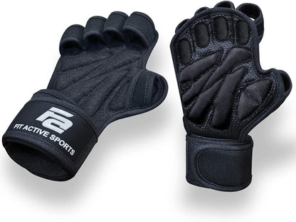 New Ventilated Weight Lifting Workout Gloves with Built-In Wrist Wraps for Men and Women - Great for Gym Fitness, Cross Training, Hand Support & Weightlifting.