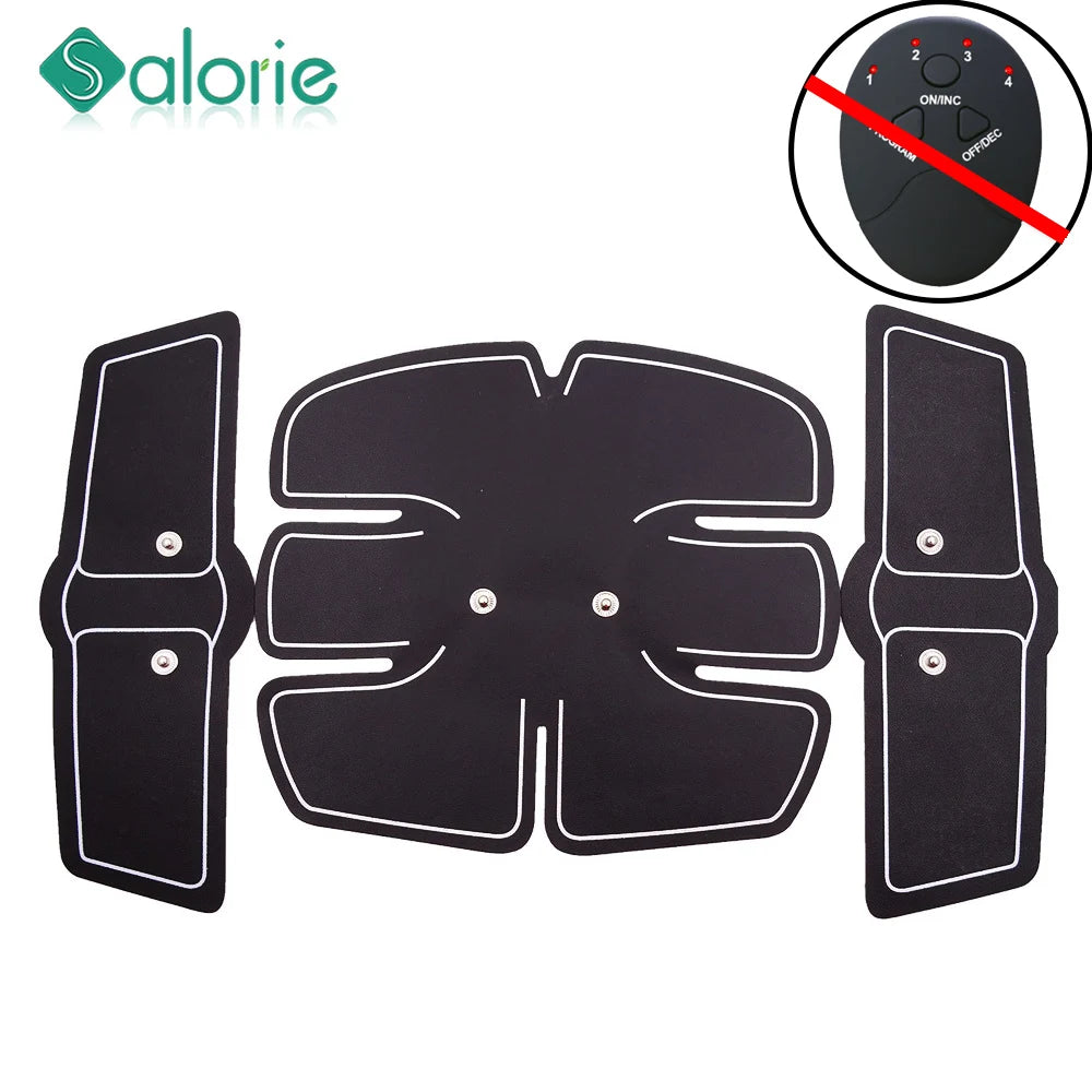 Wireless Muscle Stimulator EMS ABS Stimulation Massager Pad Body Slimming Trainer Machine Abd Exerciser Pads without Controller